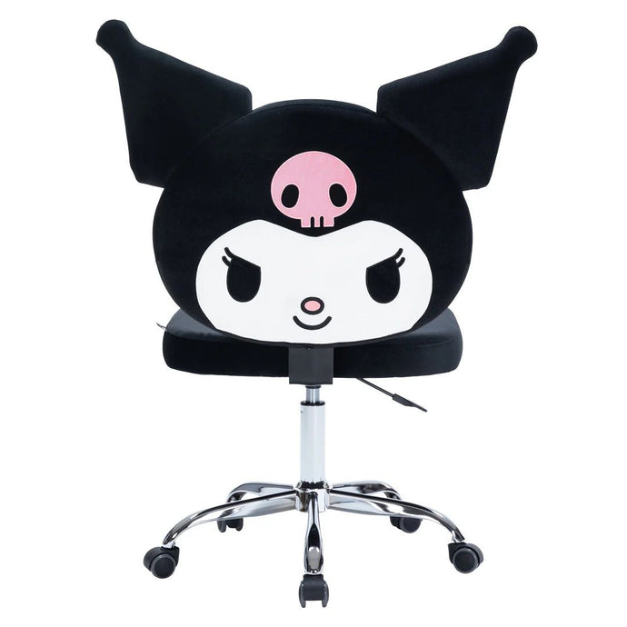 Impressions Kuromi Face Swivel Vanity Chair IVFC-KU231-BLK  (1pc)