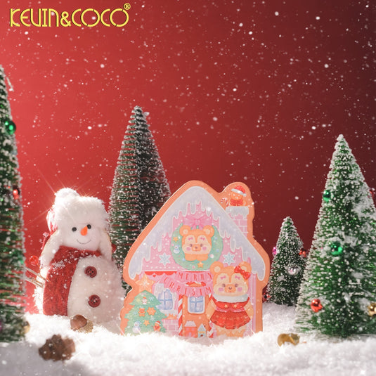 Face-Kevin&Coco Bear-y-Merry Gingerbread House Eyeshadow Palette KC2084 ($4 each, 12pc display)