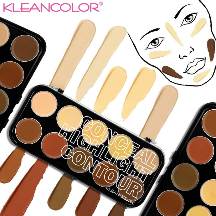 FACE- Kleancolor Conceal Highlight Contour Creme palette CC2121 (6pc Bulk $3 each)