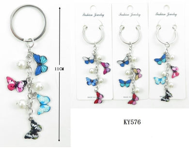 Accessories- Butterfly keychain KY576 (12pc pack)