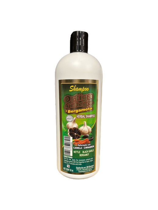 Hair- Shampoo Ortiga mas AjoNegro y Bergamota 32oz. (4pc bundle, $4.50 each)