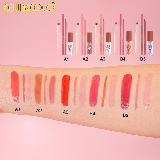 Lips-Kevin&Coco Love Is In The Air  Lip Kit Set KC1504 ($2.25 each, 12pc display)