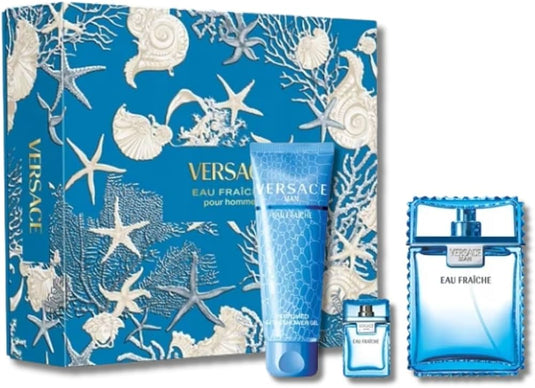 Perfume Set- Eau Fraiche By Versace Eau De Toilette  -100% Authentic