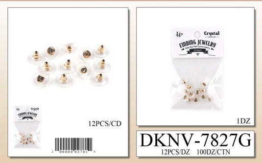 Jewelry-Gold Earring Back Replacement DKNV-7827G