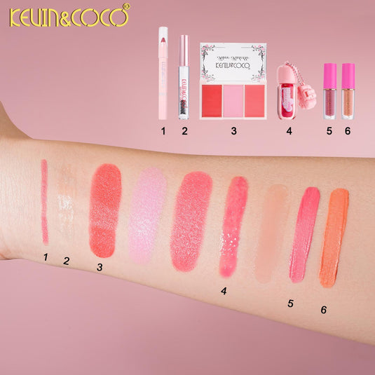 Face-Kevin&Coco Sweet Cream Soft Light Makeup Set Cup KC1775 ($5 each, 6pc display)