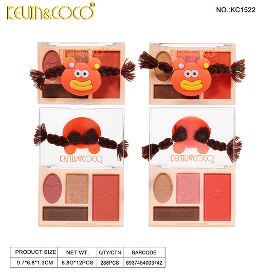 Eyes-Kevin&Coco Rainbow Twisty Brai Orange KC1522 ($1.25 each, 12pc display)