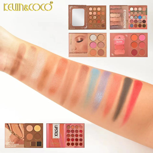Eyes-Kevin&Coco 70-Colors 6 in 1 Face Palette KC1077 ($10 each, 4pc bundle)
