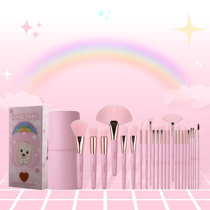 Brushes- CLUX 24pc Brush set LOVE HUG (3pcs bundle, $15 each)