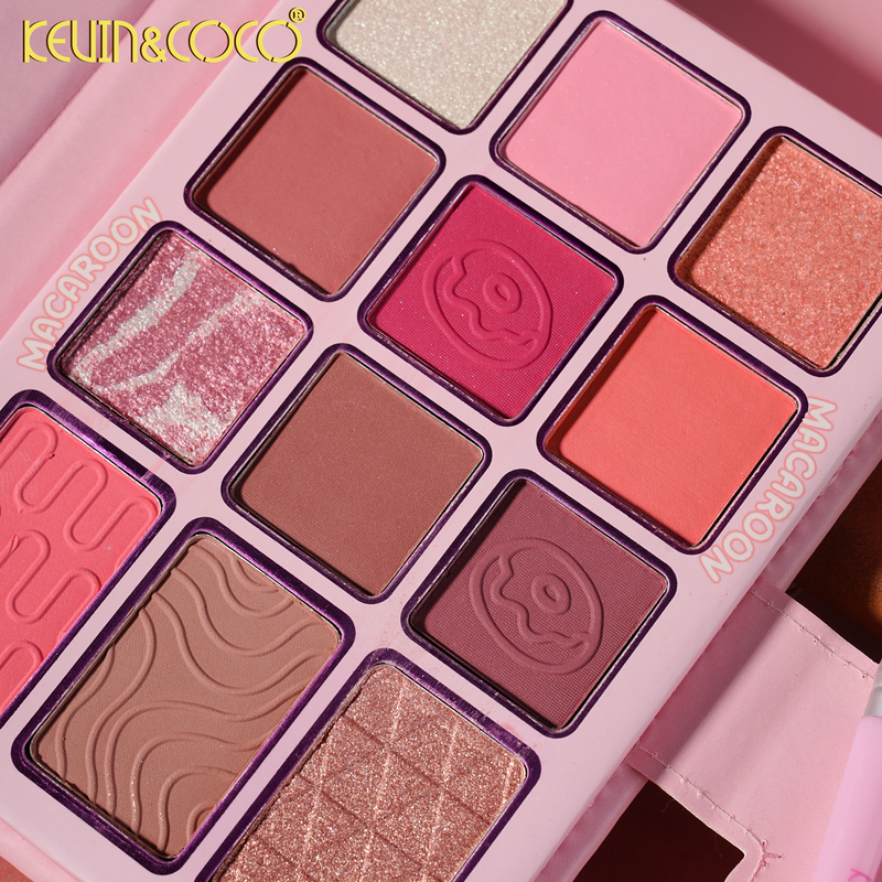 Load image into Gallery viewer, Eyes-Kevin&amp;Coco Macaroon Eyeshadow Palette + Brushes KC1481 ($5 each, 6pc bundle)
