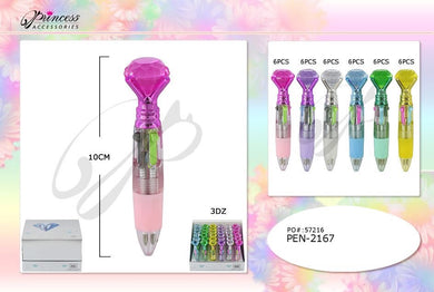 Novelties- Multicolor Mini Diamond Pen PEN-2167 (36pc display)