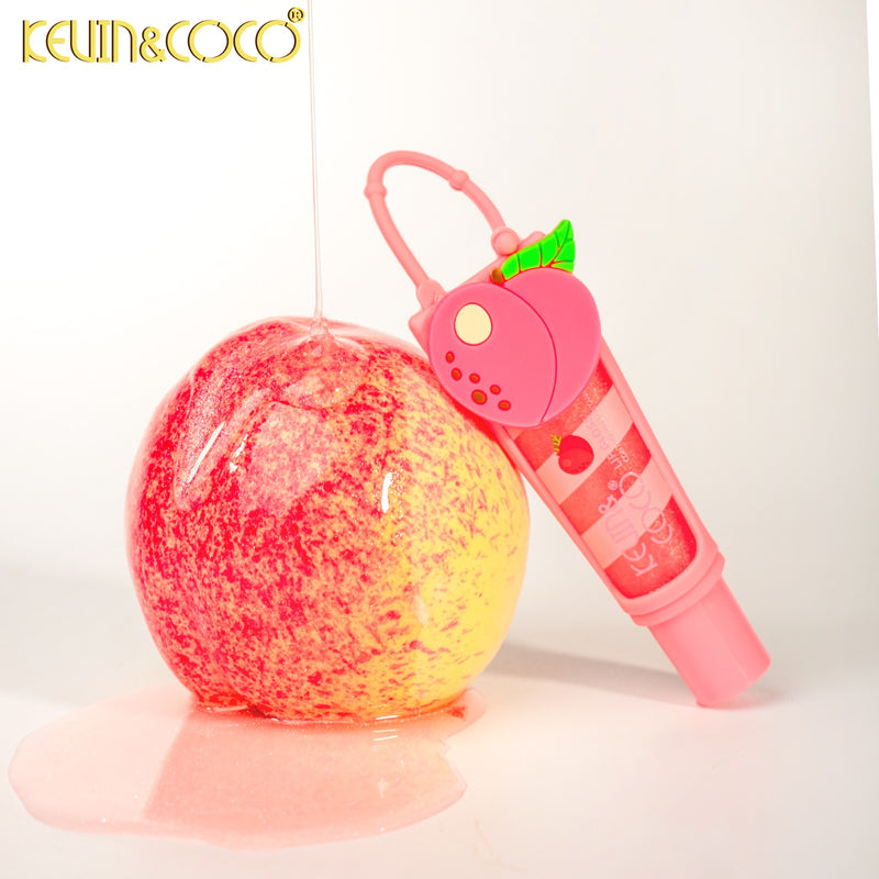Load image into Gallery viewer, Lips-Kevin&amp;Coco Fruit Time Lip Gloss Keychain KC1345 ($1 each, 36pc display)
