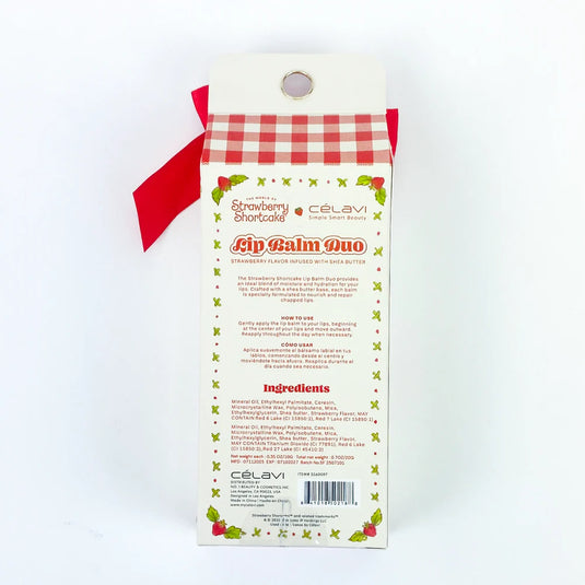Lips-Celavi Strawberry Shortcake 2pc Lip Balm Set SS60097 ($3.25 each, 4pc bundle)