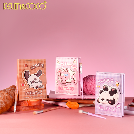 Eyes-Kevin&Coco Bamboo Eyeshadow Palette + Brushes KC1482 ($5 each, 6pc bundle)
