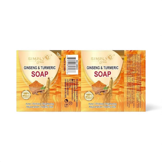Skincare-Simply Bella Ginseng &Turmeric Soap SIM063 ($1.75 each, 12pc display)