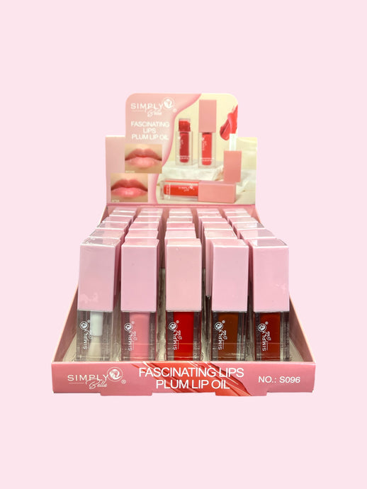 Lips- Simply Bella Fascinating Lips Plump Lip Oil S096 (30pc display)