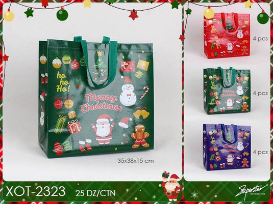 Accessories- Xmas HoHoHo Gift Bag XOT-2323 (12 pack)