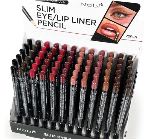 Face-Nabi Slim Eye & Lip Liner Pencil M SEL-72M ($0.50 Each, 72pc Display)