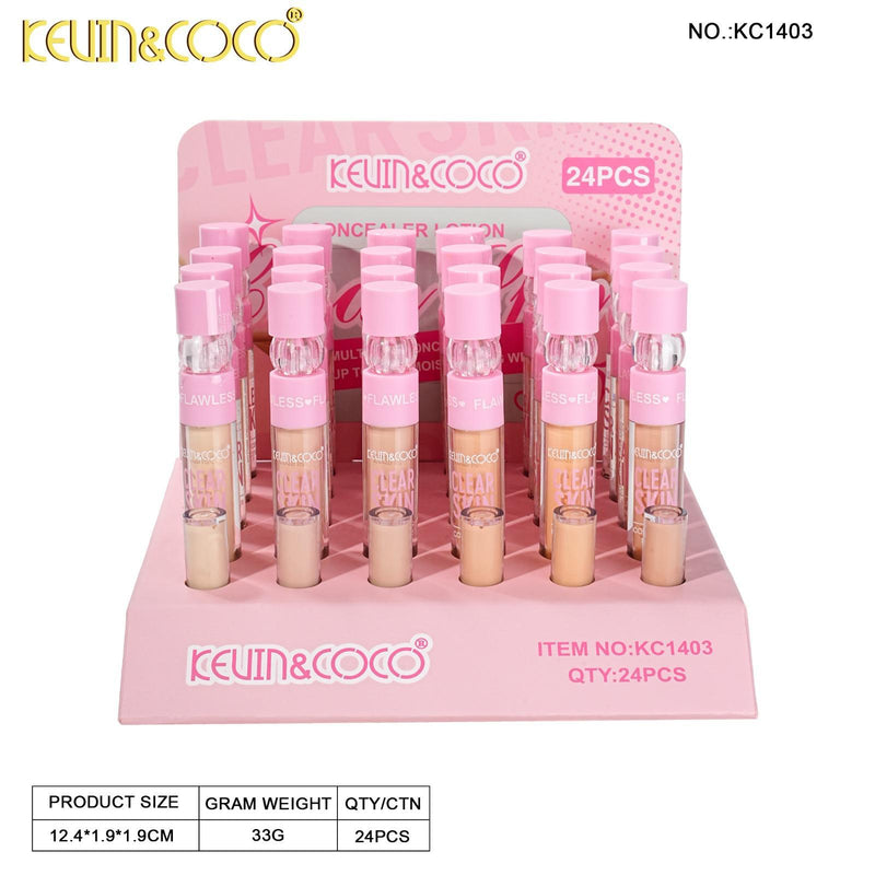 Load image into Gallery viewer, Face-Kevin&amp;Coco Clear Skin Concealer KC1403 ($1.25 each, 24pc display)
