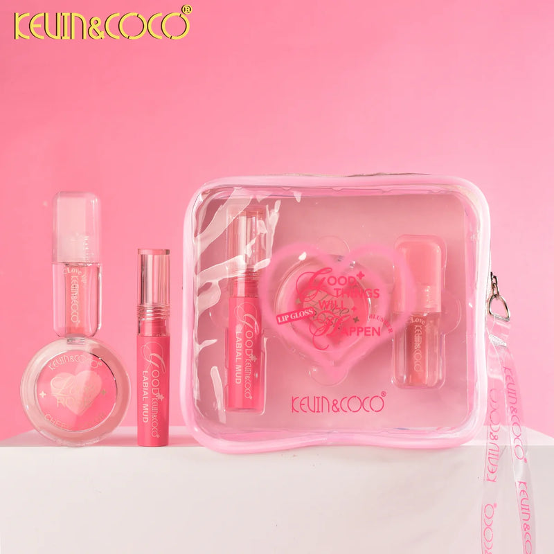 Load image into Gallery viewer, Lips-Kevin&amp;Coco Good Things Will Happen 3pc Bag Kit KC247554 ($3 each, 6pc display)
