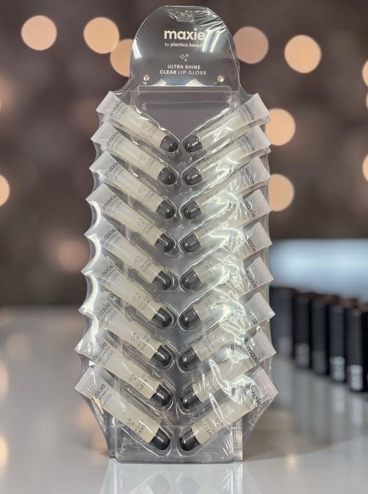 Lips-Maxie Ultra Shine Clear Lip Gloss (36pc Display)