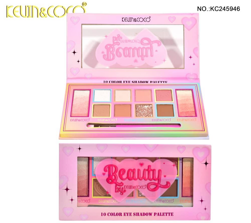 Load image into Gallery viewer, Eyes- Kevin&amp;Coco Beauty Eyeshadow Palette KC245949 (6pc bundle, $3 each)
