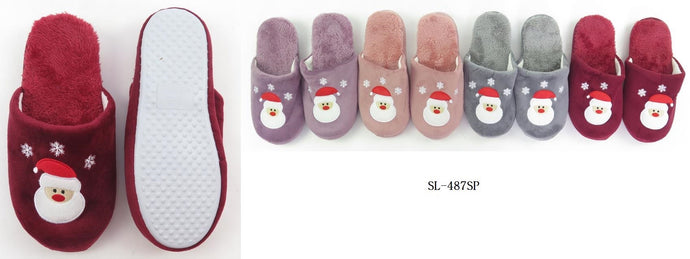 Accessories- Xmas Santa Slippers SL487SP (12pc pack)