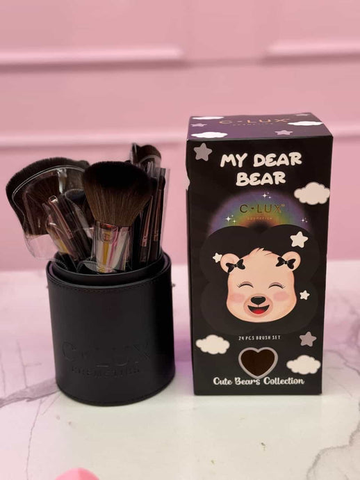 Brushes- CLUX 24pc Brush set MY DEAR BEAR (3pcs bundle, $15 each)