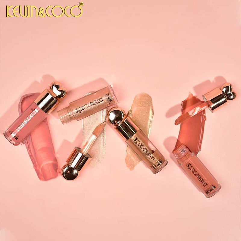 Load image into Gallery viewer, Face-Kevin&amp;Coco Highlight + Blush + Brush Set KC248407 ($2.25 each, 6pc display)
