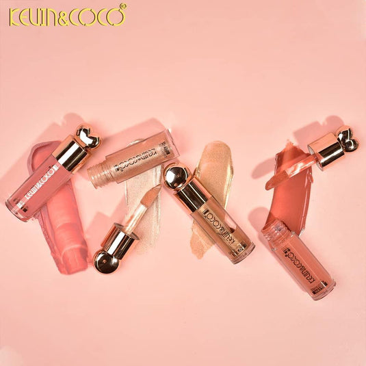 Face-Kevin&Coco Highlight + Blush + Brush Set KC248407 ($2.25 each, 6pc display)