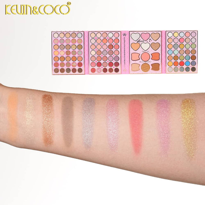 Load image into Gallery viewer, Face-Kevin&amp;Coco Teddy Bear Girl Eyeshadow Palette KC1611 ($8.50 each, 4pc bundle)
