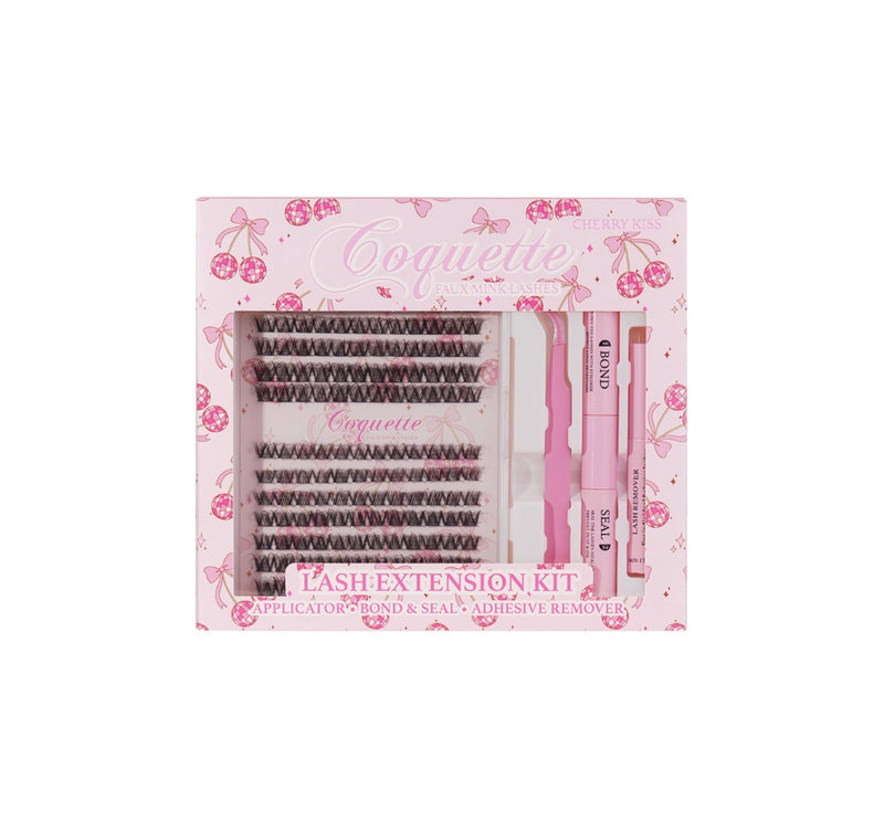 Load image into Gallery viewer, Eyes- Coquette Faux Mink Lash Cluster Kit CHERRY KISS #1 ($7 each, 4pc bundle)
