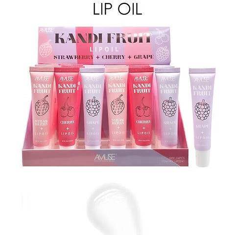 Load image into Gallery viewer, Lips-Amuse Kandi Fruit Lip Oil LIP2241 ($1 each, 24pc display)
