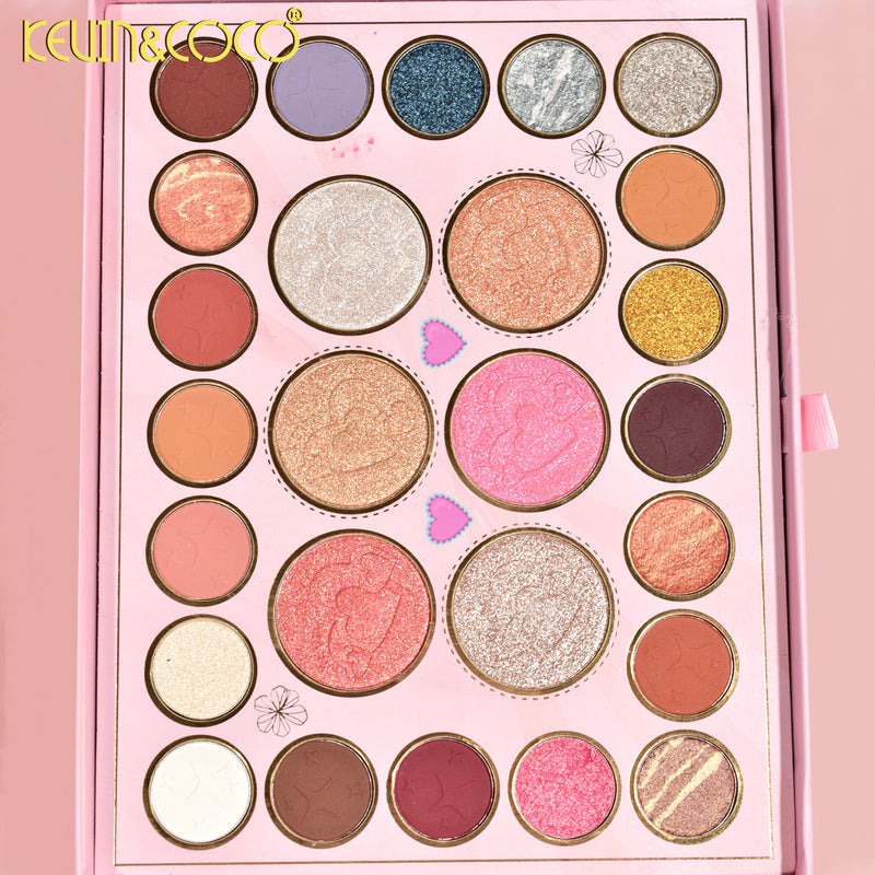 Load image into Gallery viewer, Eyes-Kevin&amp;Coco Floral 61 Colors Eyeshadow Palette KC9004 ($6 each, 4pc bundle)
