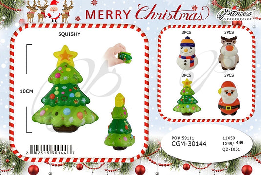 Novelties-Christmas Squishy Toy CGM-30144 (12pc pack)