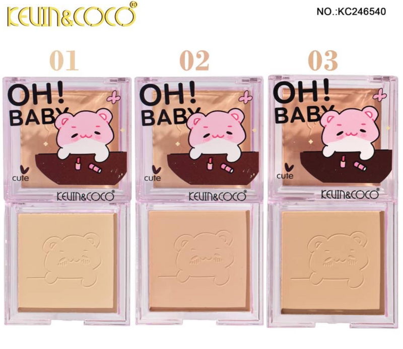 Load image into Gallery viewer, Face- Kevin&amp;Coco OH Baby Powder KC246540 (12pc Display)
