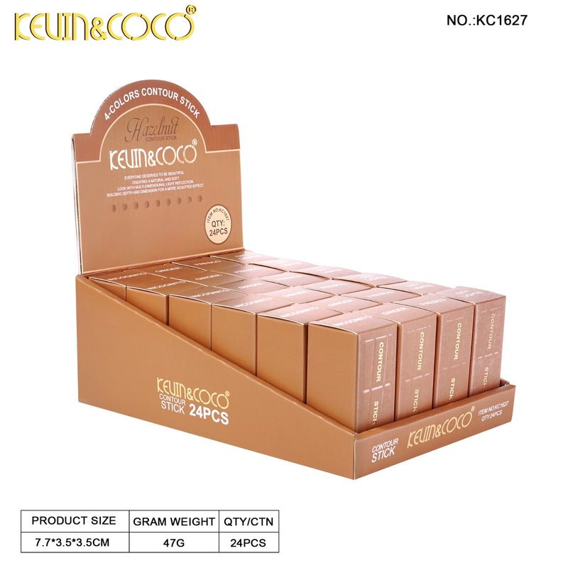 Load image into Gallery viewer, Face-Kevin&amp;Coco Hazelnut Contour Stick KC1626 ($1 each, 24pc Display)
