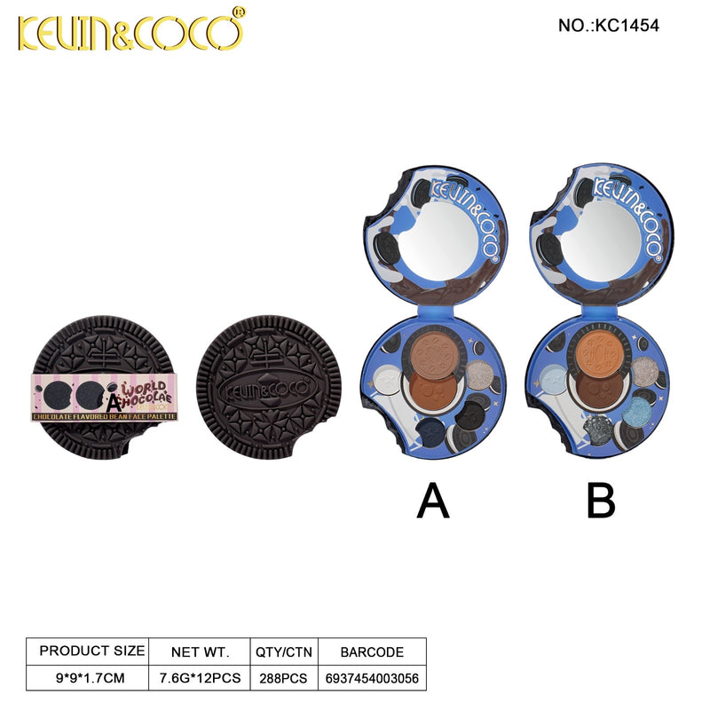 Load image into Gallery viewer, Eyes-Kevin&amp;Coco Black Cookie Eyeshadow Palette KC1454 ($2 each, 12pc Display)
