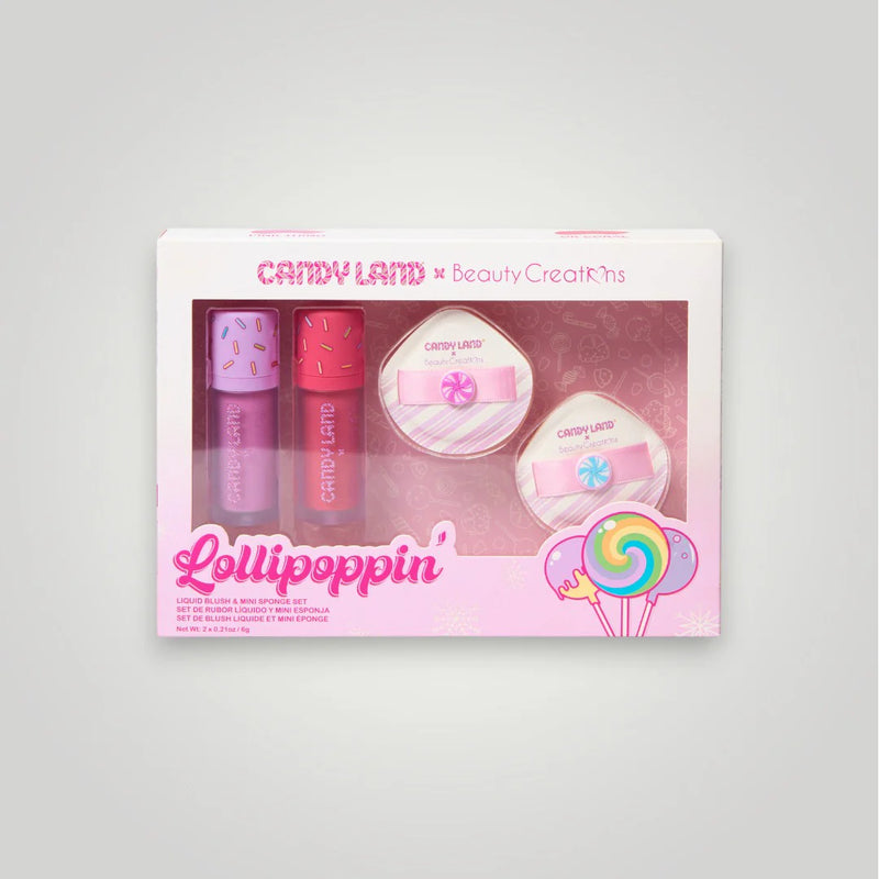 Load image into Gallery viewer, Face-Beauty Creations x Candyland Lollipoppin Liquid Blush and Mini Sponges #CL-LBSS ($7 each, 4pc bundle)

