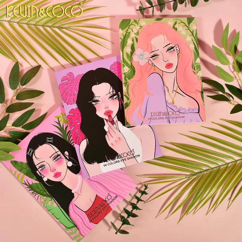 Load image into Gallery viewer, Eyes-Kevin&amp;Coco Melody Breeze 54-Color Eyeshadow Palette KC1022 ($4.75 each, 4pc bundle)
