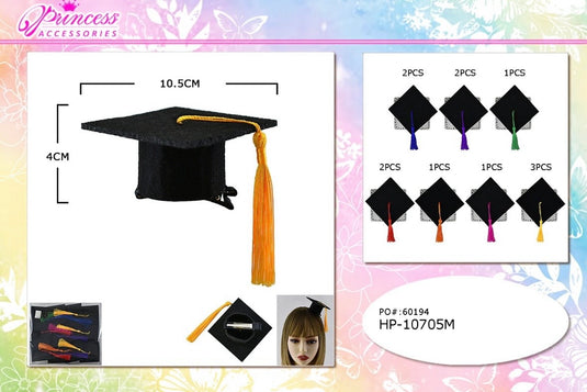 Accessories-Graduation Cap Hair Pin HP-10705M (12pc pack)