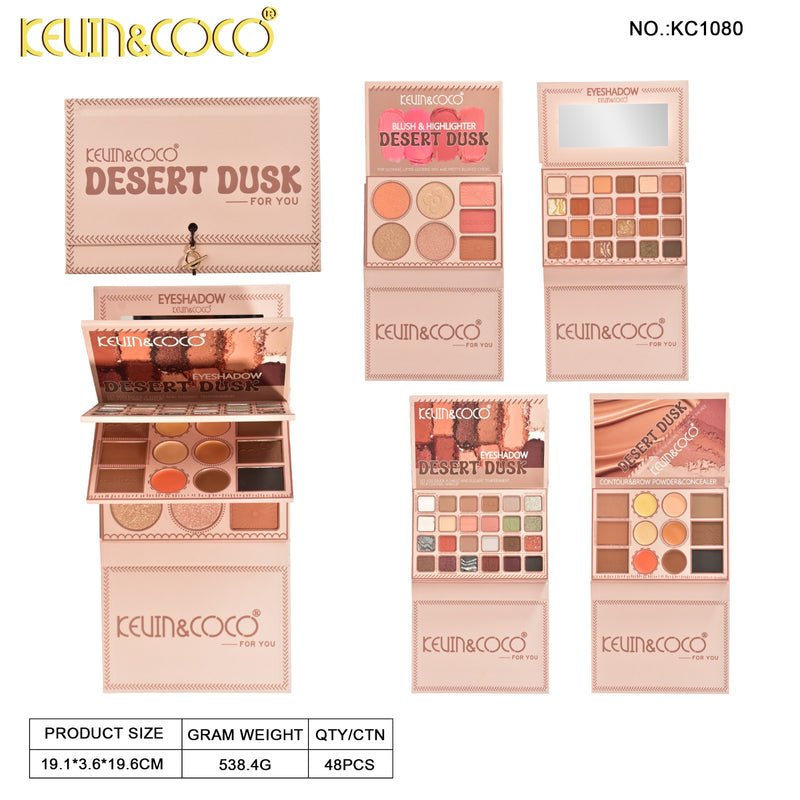 Load image into Gallery viewer, Face-Kevin&amp;Coco Desert Dusk Eyeshadow Face Palette KC1080 ($9 each, 6pc bundle)

