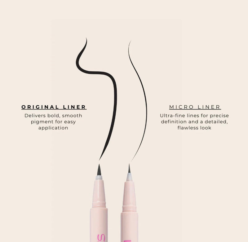 Load image into Gallery viewer, Eyes-Kara Beauty Lasting Strokes Dual Ended Waterproof Liquid Eyeliner BROWN EL2-14-2 ($4.50 each,4pc bundle)
