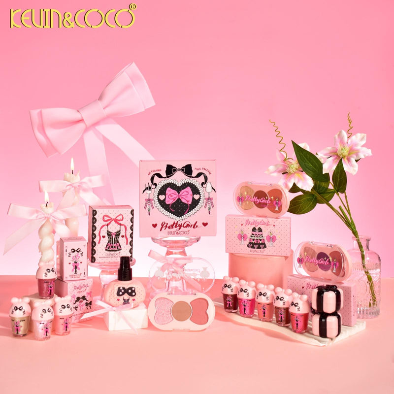 Load image into Gallery viewer, Lips-Kevin&amp;Coco Bow Flower Vase Lip Gloss KC1162 ($1 each, 24pc display)
