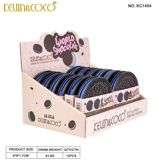 Eyes-Kevin&Coco Black Cookie Eyeshadow Palette KC1454 ($2 each, 12pc Display)