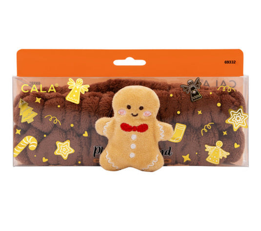 Hair- Xmas Gingerbread Plush Spa headband 69332 (4pc bundle, $2.25 each)