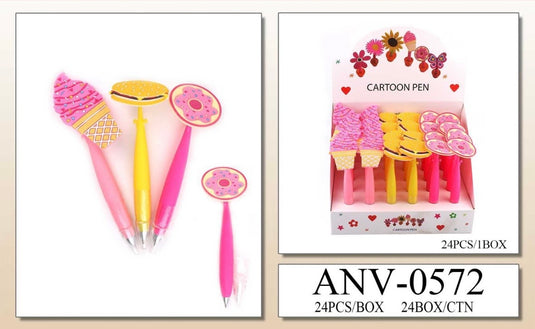 Novelties-Foodie Top Pen ANV-0572 (24pc box)