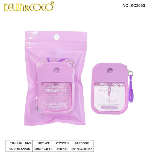 Novelties-Kevin&Coco Hand Sanitizer Spray ($1.50 each, 24pc display)