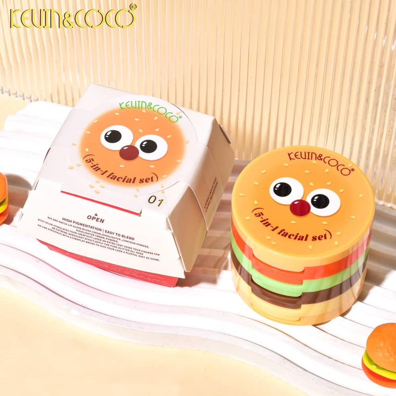 Load image into Gallery viewer, Face-Kevin &amp; Coco Hamburger 5-in-1 Face Set KC245253 (6pc Display)
