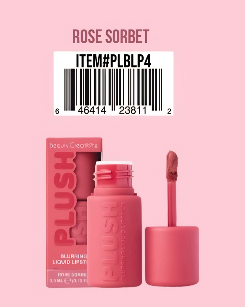 Load image into Gallery viewer, **Pre-Order** Lips-Beauty Creations Plush Collection Blurring Soft Matte Liquid Lipstick  #PLBLP ($3.50 each, 6pc display)
