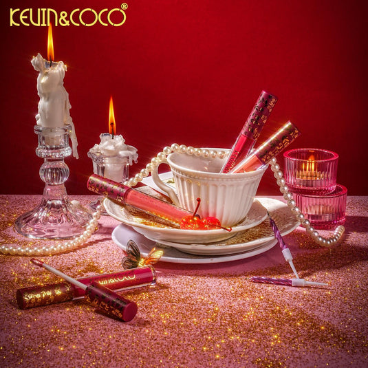 Lips-Kevin&Coco Pink Flowers Feel Good Non-Stick Lip Gloss KC1492 ($1 each, 24pc Display)